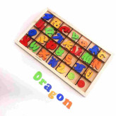 حروف دراگون انگلیسی چوبی