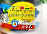 خمیر بازی سطلی آریا ۵ و ۱۰ رنگ همراه با ابزار کد ۱۰۶۲ و۱۰۶۸